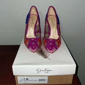 Multicolored pumps perfect for spring and summer